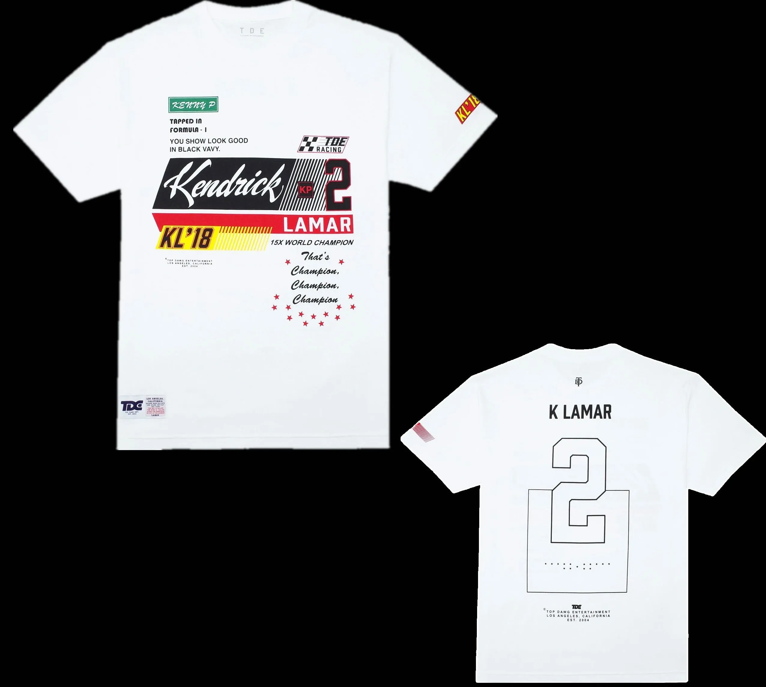 kendrick lamar champion t-shirt